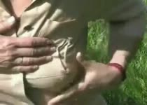 Melk spuitende hang tieten