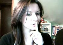 Meisje naakt voor webcam